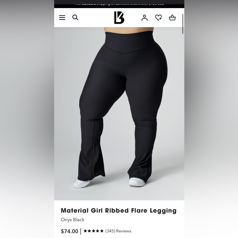 Buffbunny Material Girl Ribbed Flare Legging